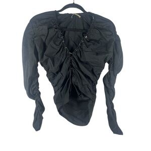 bst Milano Rushed Clip Front Blouse 46/XL